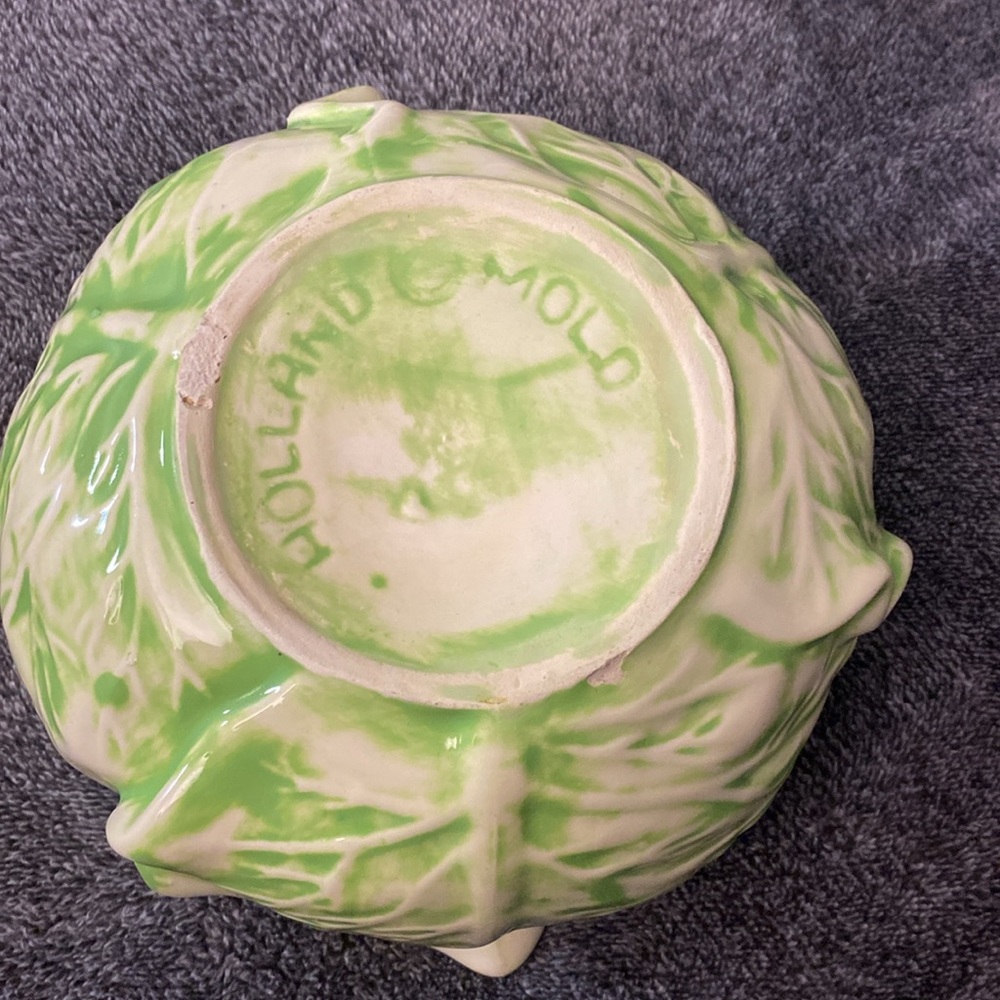 Vtg Holland Mold Ceramic Cabbage - Picture 7 of 12